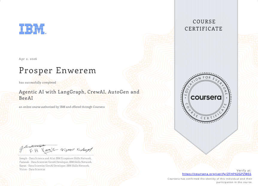 Agentic AI with LangGraph, CrewAI, AutoGen and BeeAI