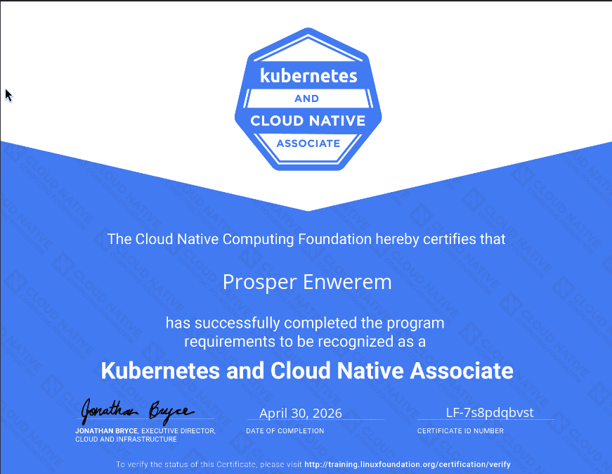 Kubernetes and Cloud Native Associate